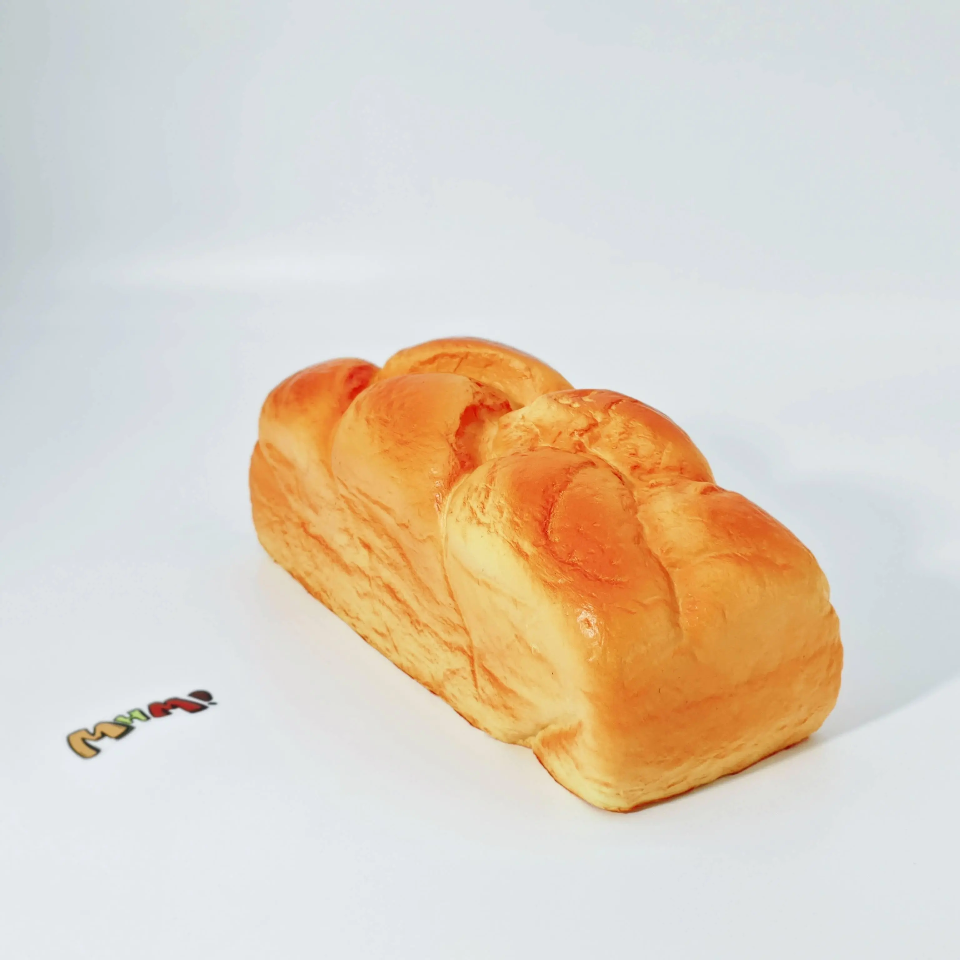 MHM Braided Brioche Bread Slow Rising Squishy Toy, Scented Soft Foam Sensory Fidget Toy, Cute Bakery Food-Themed Gift