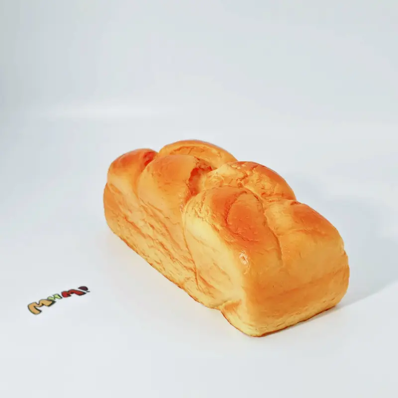 MHM Braided Brioche Bread Squishy Toy - Slow Rising Scented Soft Foam Sensory Stress Reliever, Satisfying Squishy Sensory Fidget, Relaxing ASMR Bakery-Themed Collectible Decompression Gift