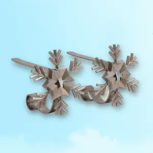 Original Mantle Clip 2ct Snowflake Pewter: Creative Mantle Stocking Hanger, Holds 10lbs