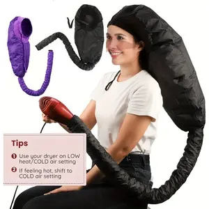 Adjustable Deep Care Hair Dryer Cap with Elastic Band, Large Size Quick Drying Headwear, Stylish & Functional Design, Adjustable Hair Bonnet, Adjustable Fit