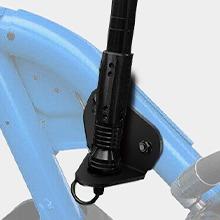 Nilight 2 PCS Rear Pillar Flag Antenna Mounting Brackets, LED Whip Light Mounts Compatible with Can-am Maverick X3 2017-2021