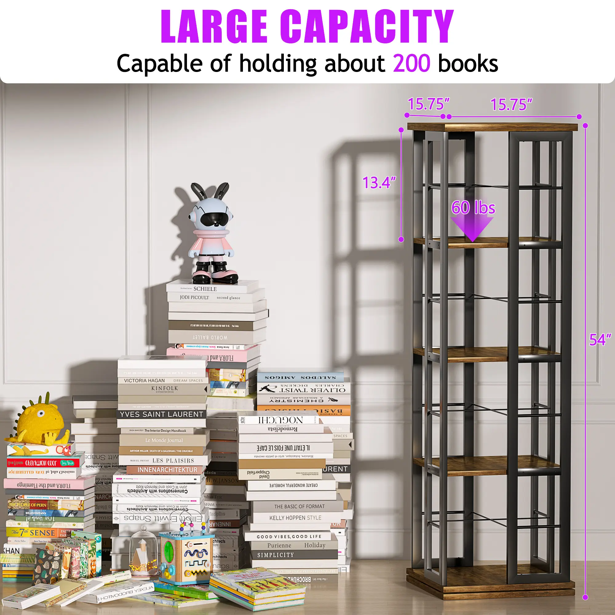 4 Tier-Upgraded Rustic Brown