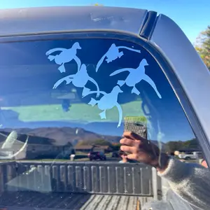 Duck window decal + hunting sticker + flying ducks