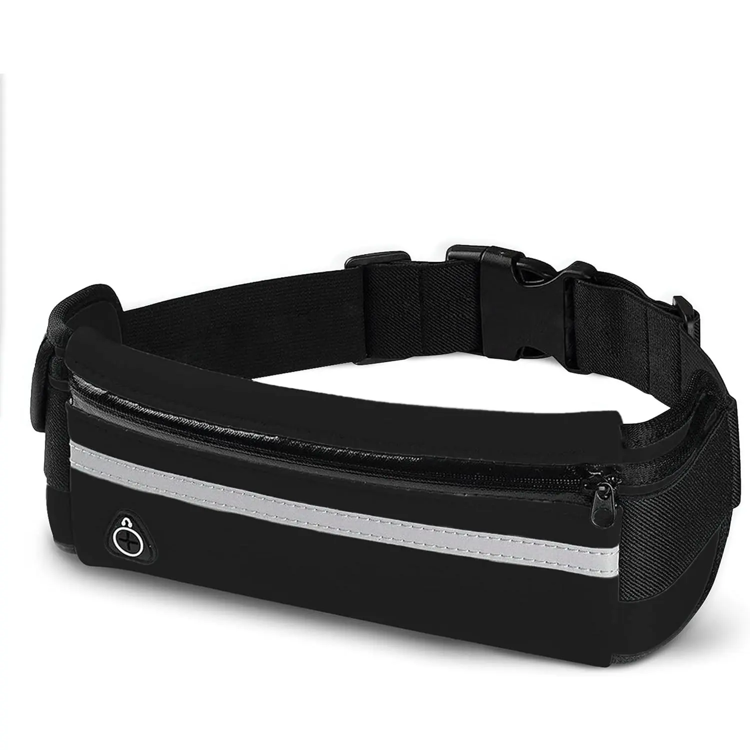 Waterproof Reflective Bounce Running Belt - Activewear Sports Waist Pack for Phone, Keys, Ideal for Gym, Outdoor Activities