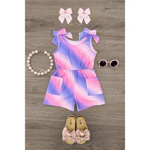 Pink & Purple Tie Dye Romper