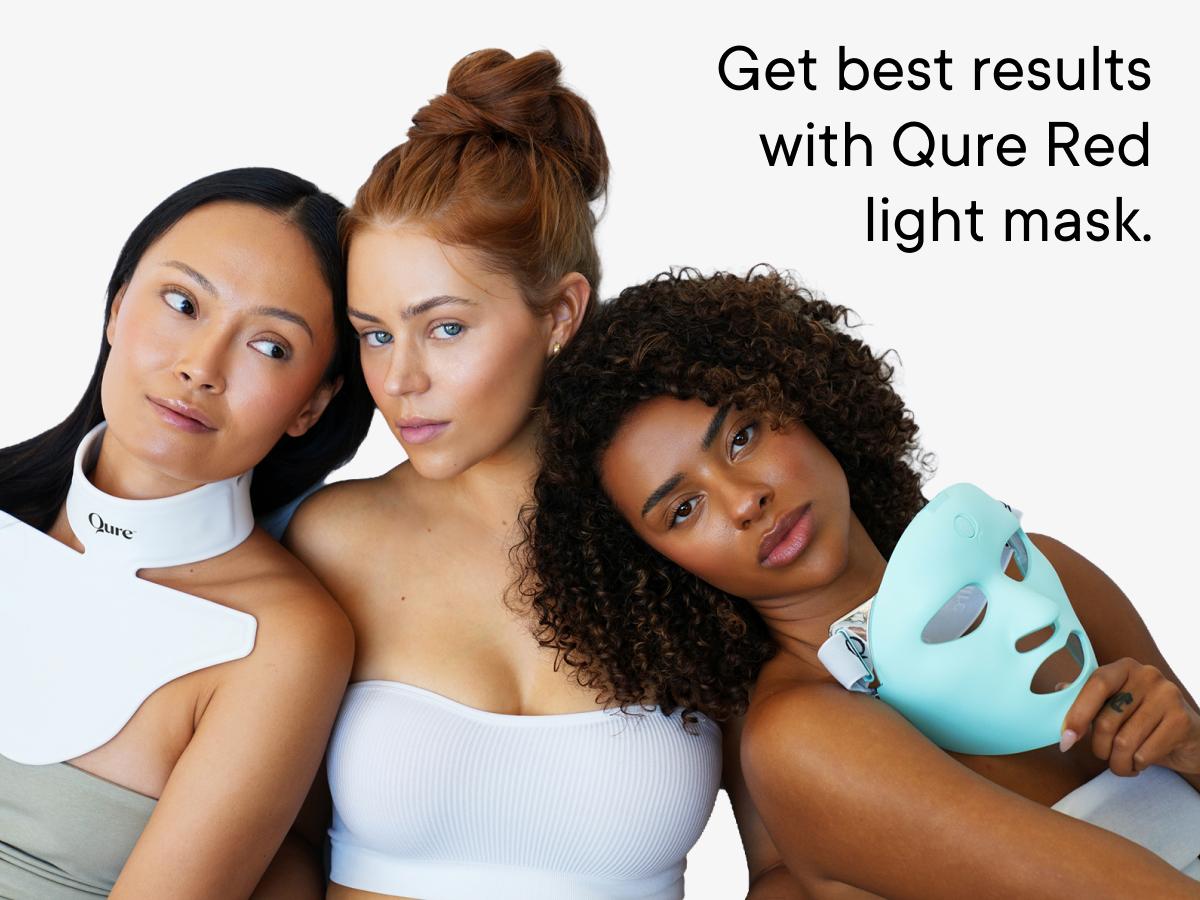 Qure Neck & Décolletage & Chest LED System, Red Light Therapy with 2 Wavelengths of Light, Red 633nm and Near-Infrared 830nmQure Neck & Décolletage & Chest LED System, Red Light Therapy with 2 Wavelengths of Light, Red 633nm and Near-Infrared 830nm