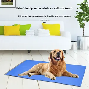 Summer Pet Cooling Mat for Dogs and Cats, Nonskid Breathable Cooling Pad 40x50cm, Sturdy Chew-Resistant Indoor Sleeping Cushion for Home and Travel