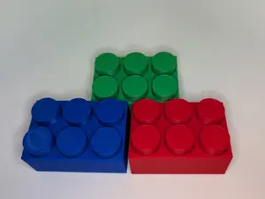 6 Stud Brick Clicker Fidgets (3D Printed )