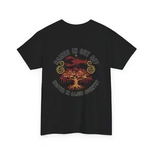 Raised in Cut Off Rooted in Cajun Country T-Shirt | Cajun Swamp Vintage Design