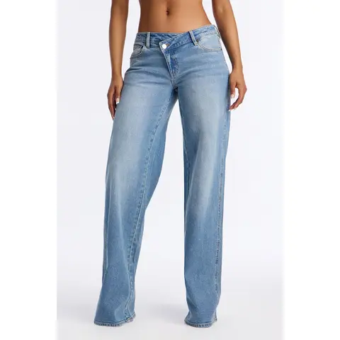 Tall Eastside Low Rise Crossover Wide Leg Jean - Vintage Wash