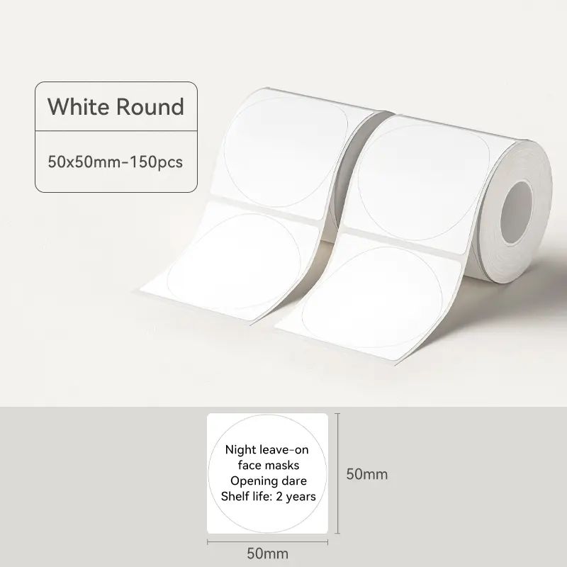 White 50*50mm round