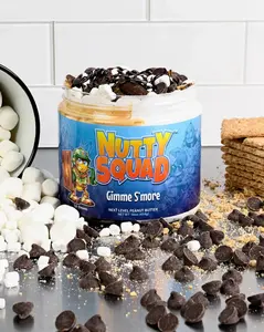 Nutty Squad "Gimme S'more" Peanut Butter Treat Chocolate Graham Cracker Fluff Dessert Snack peanut  butter Bonbon
