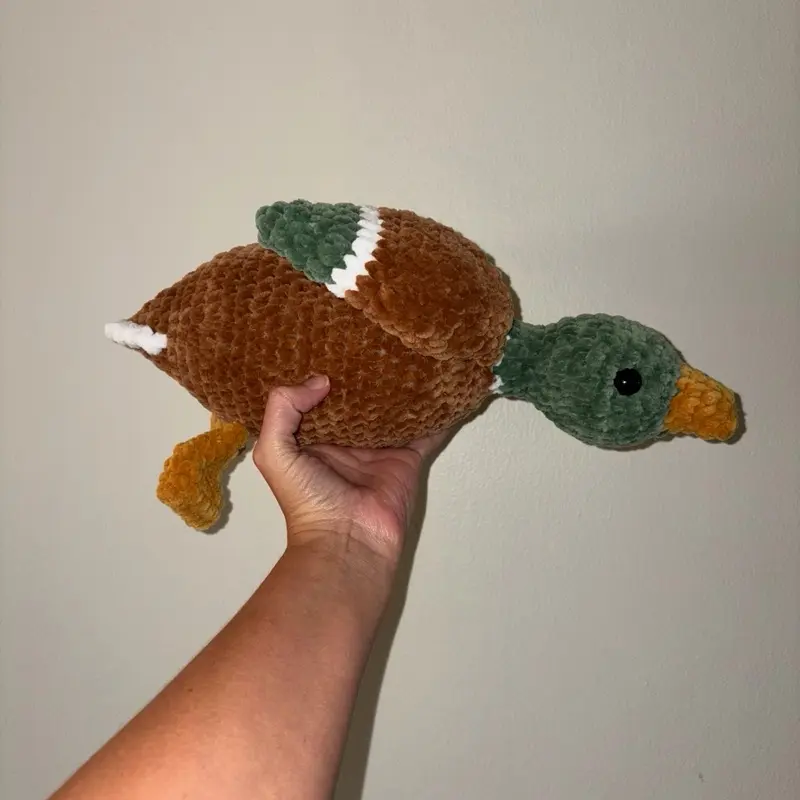 Crocheted Mallard Duck Plushie