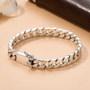 925 Sterling Silver Cuban Chain Bracelet - Durable, Stylish, Timeless Jewelry for Any Occasion - Vintage Inspired, High Quality, Long Lasting Accessory