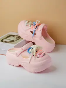 Fashionable Eva Clogs, Cute Thick Sole Slides for Women & Girls, Non-slip Comfortable Home Slippers, Beach Slippers, Garden Shoes, Footwear