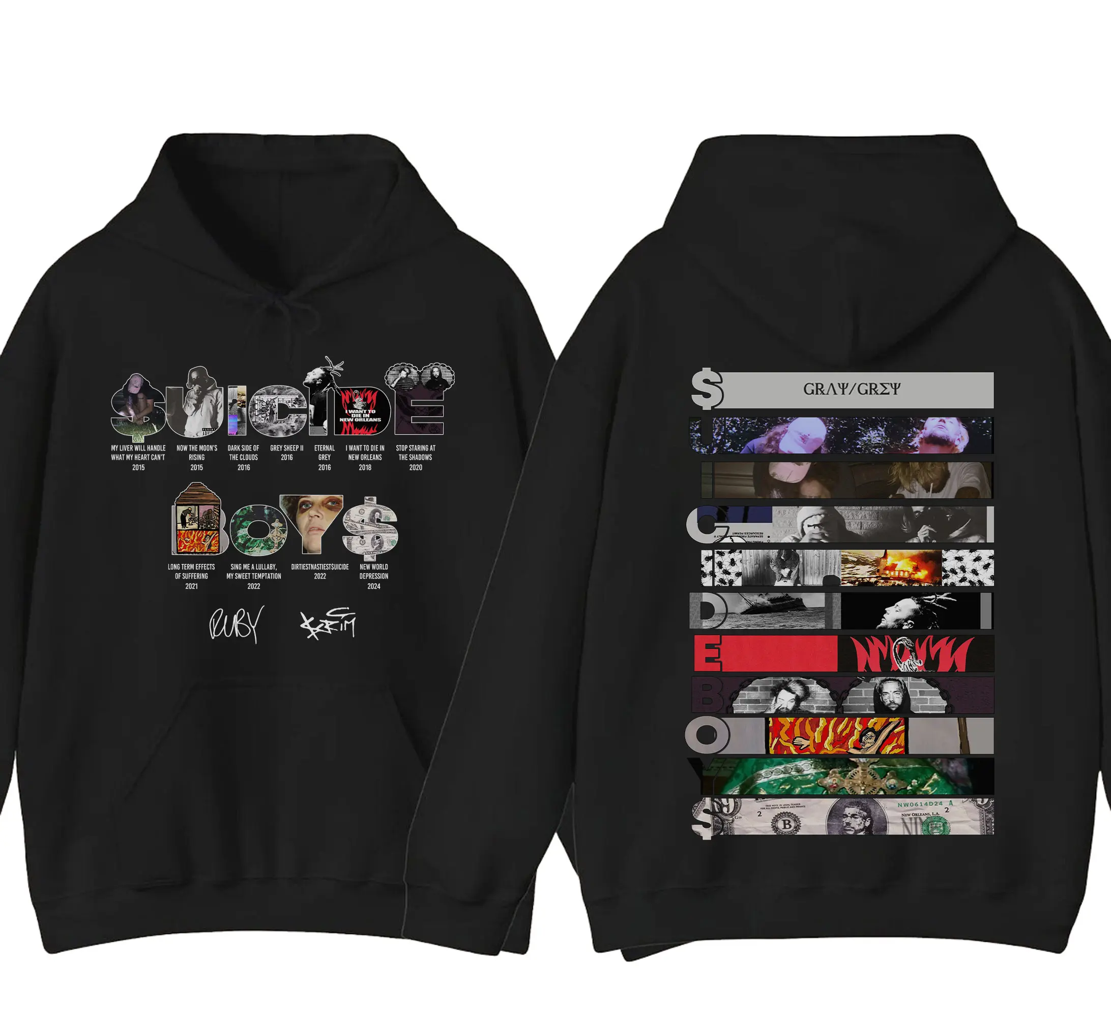 Sui Boy Best Albums Cover Hoodie Sweatshirt T-Shirt, Vintage Ruby and Scrim Graphic Tee, Rapper Hoodie Sweatshirt T-shirt, Gift For Rap Fan