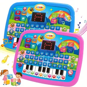 Multifunctional Educational Learning Machine, English Learning, Letters, Numbers, Music, Animal & Piano Keys Toys, No Batteries Included
