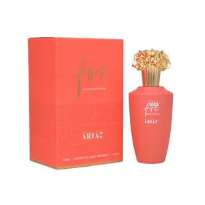 FIRE by ARIAZ 3.4oz/100ml Eau De Parfum for Women – Sweet Smoky Gourmand Includes Free Sample Set of 6 Scents