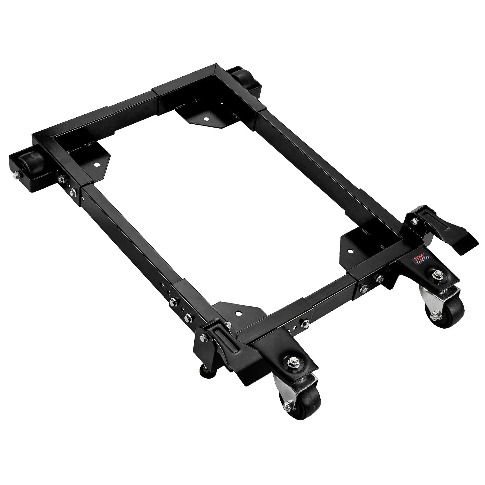 【Summerfinds】VEVOR Carbon Steel Heavy Duty Universal Mobile Base Stand, 1500 lbs Heavy Load Cap., Adjustable 18"x24" to 26.5"x31.5" with Lockable Wheels, Size-Adaptable Base for Woodworking Power Tools, Garage Use, Roll Like a Pro, Fits All Sizes