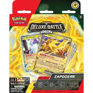 Pokémon - Trading Card Game: Zapdos ex DELUXE Battle Deck [60 Cards & More]
