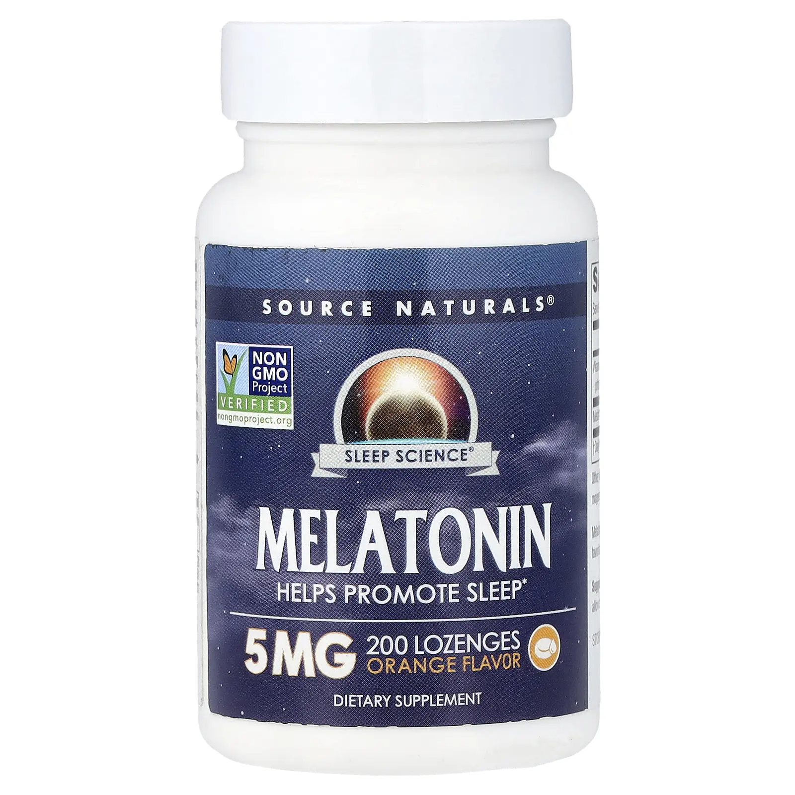 Source Naturals Sleep Science®, Melatonin, Orange, 200 Lozenges