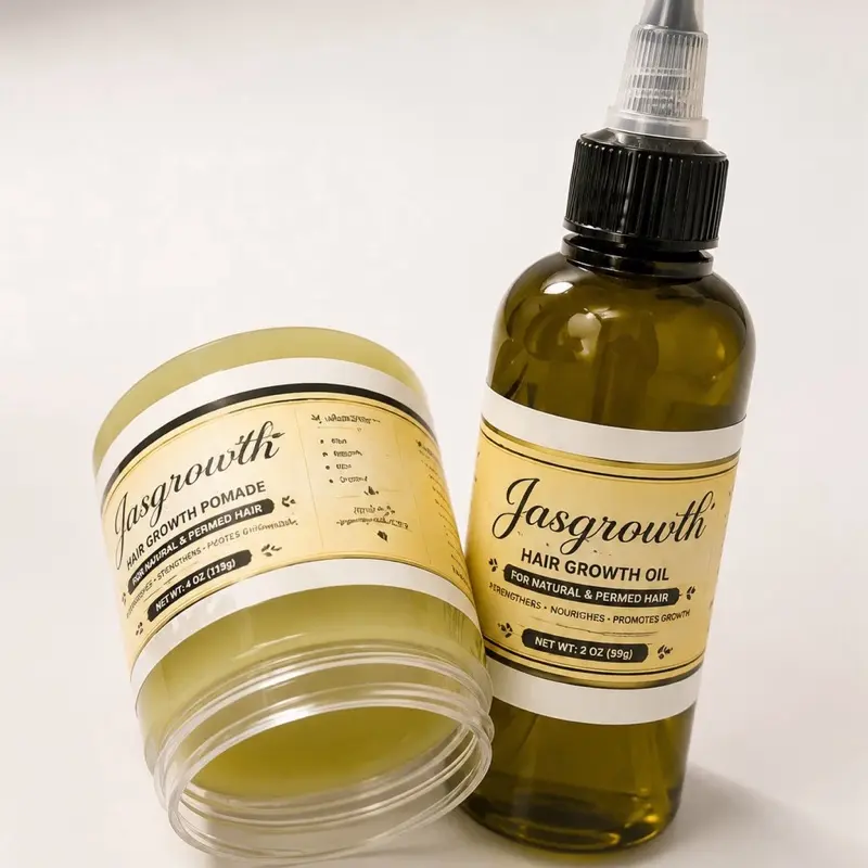 Jasgrowth Hair Growth Set  Pomade + Natural Hair Oil