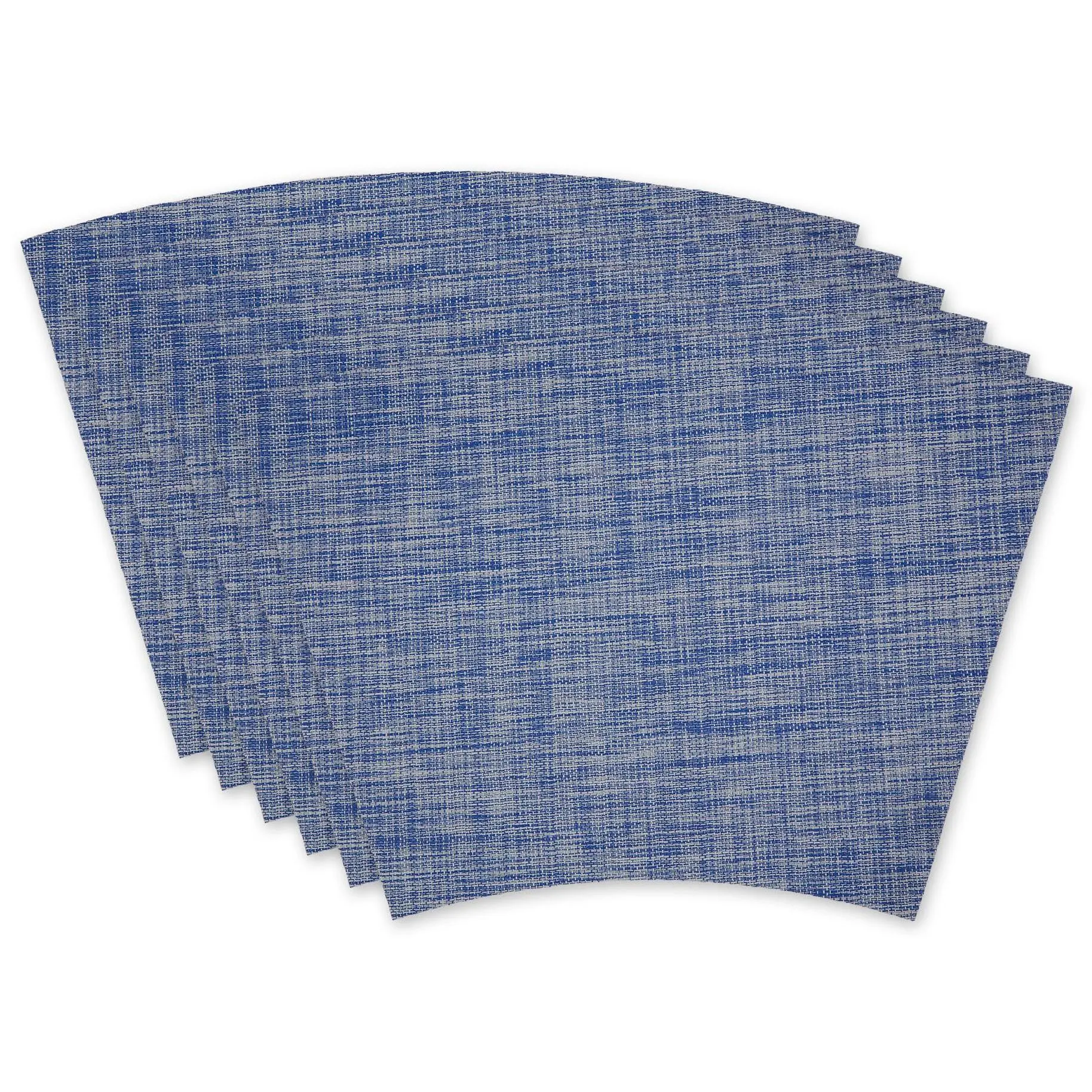 Design Imports Set of 6 Tweed Placemats for Roud Tables