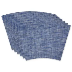 Design Imports Set of 6 Tweed Placemats for Roud Tables
