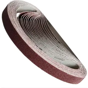 15 Pack 1x30 Inch Sanding Belts -  Oxide Sandpaper Include 3 Each of 80 120 150 240 400 Grit Sander Belt for Sanding Metal// Sharpening