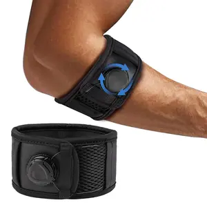 Tennis Elbow Brace for Men & Women, Elbow Brace for Tennis Elbow and Golfer's Elbow, Adjustable Elbow Strap, Armband, Arm Cuffs, Sports Accessories