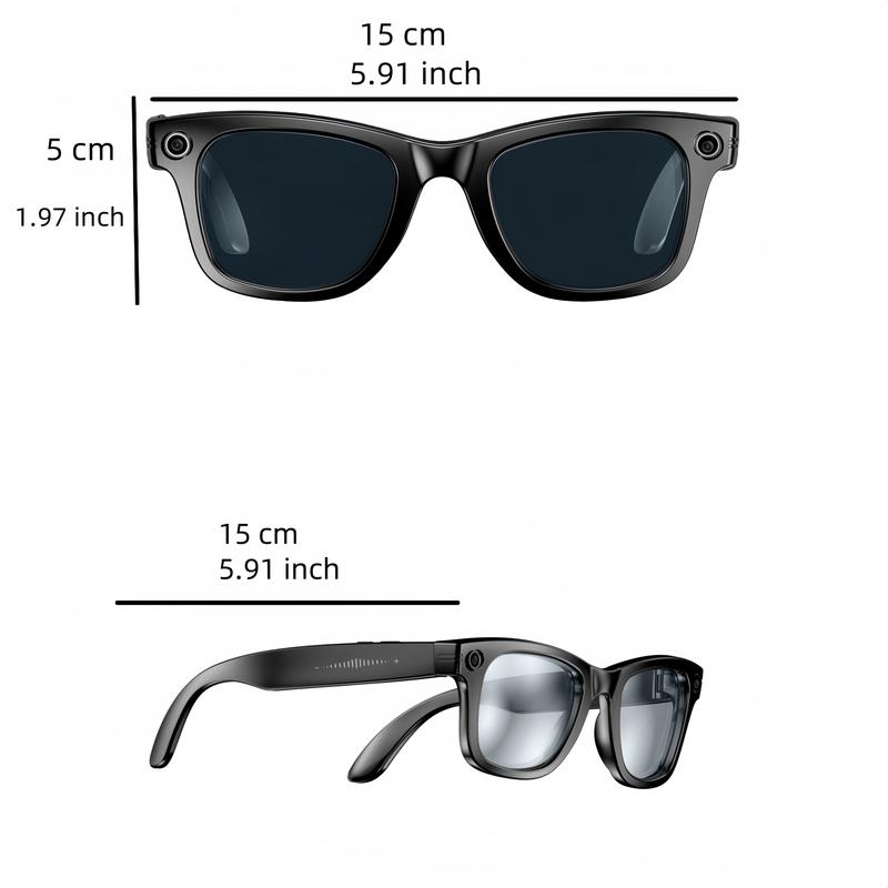 Smart AI Camera Glasses with 8MP Photochromic Lenses ,Button Touch Adjustment for Travel Outdoor Adventures Hands-Free Photography 160+Languages Real-Time Translation Bluetooth Wireless Wearable Video Recording UV Protection ,Black Friday & Cyber Monday Smart AI Camera Glasses with 8MP Photochromic Lenses ,Button Touch Adjustment for Travel Outdoor Adventures Hands-Free Photography 160+Languages Real-Time Translation Bluetooth Wireless Wearable Video Recording UV Protection ,Black Friday & Cyber Monday