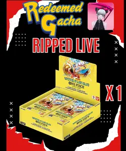 1x One Piece TCG OP-15 Booster Box - RIPPED LIVE - Adventure on Kami's Island