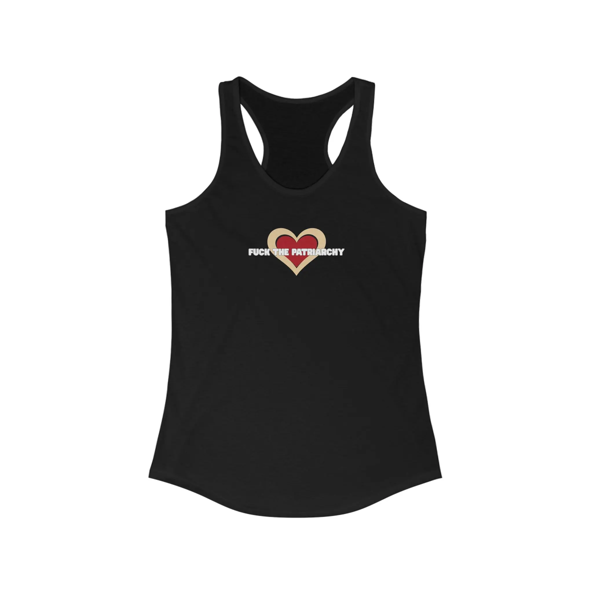 F*** THE PATRIARCHY Racerback Tank, Feminist Top for Activism, Summer Workout Gear, Bold Statement Apparel, LGBTQ+ Pridewear