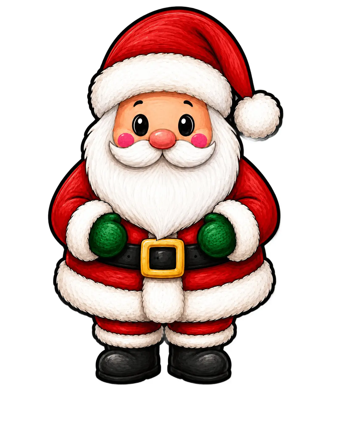 Santa Claus Cutout, DBJ-W-0055-DH, 22in Door Hanger, Wood Door Hanger