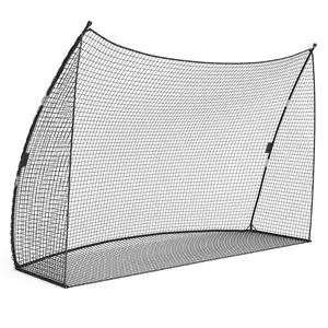 Golf Practice Net with Carry Bag, 10x7x3ft Portable Ball Stop and Barrier Netting Durable Training Net for Backyard, Indoor, and Outdoor
