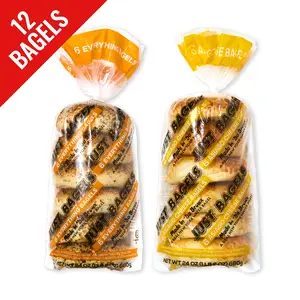 Just Bagels 6 Everything and 6 Asiago Bagels Non-GMO Authentic New York Style Chewy Crunchy Bagels Made in Da Bronx