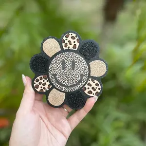 Smiley Flower Leopard Car Freshie