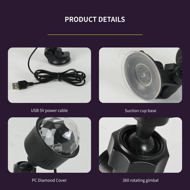 7 Colors Strobe Light Sound Activated Stage with Remote Control Disco Ball Lamps for Home Room Parties Kids Birthday Wedding Bar