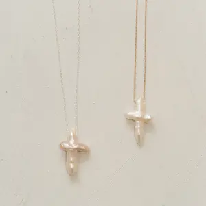 Pearl Cross Necklace