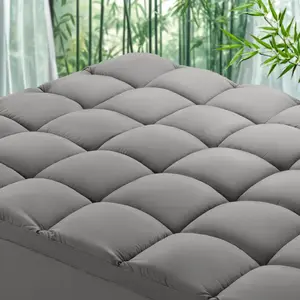 【summervibes】Mattress Topper - Extra Thick Soft Mattress Protector Down Alternative Fill, Breathable, Soft on Skin,Mattress Pad Cover Cotton Top with 8-21" Deep Pocket, Machine Washable and Comfortable#tiktokshopstockup  #mothersdaygift