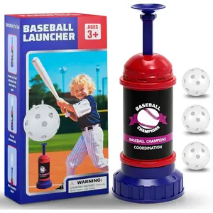 Baseball  Tee Ball Popper,Pop Up Baseball Trainer,Hitting Tee for  Swings,Batting Machine for Practicing Hitting Without a Pitcher