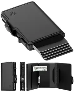 Conceal Plus Card Blocr Wallet for Men, Pop Up Wallet Credit Card Holder - RFID Blocking, Slim Minimalist Credit Card Case
