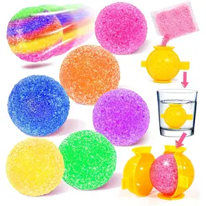 24 Packs Gift Bouncy Ball Kit with Cards for Kids Magic Bouncing Ball STEM Science Experiment Craft Party Favors School Classroom Gifts Exchange for Boys and Girls