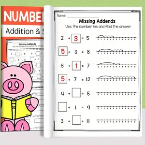 This Math Workbook, School Supplies, Includes Mental Arithmetic Exercises For Addition And Subtraction Within 20, Suitable For Children 6-12, It'S A Math Practice Book And Educational Writing Aid For Homeschooling, Preschool, And First Grade