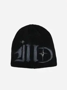 Men's Street Style Knit Beanie Hat, Warm & Comfortable Design, Fitted Plain Pattern, Fall Winter Casual Daily Wear Accessory