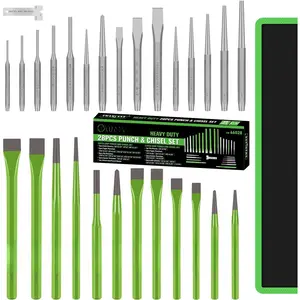 Punch and Chisel Set, Including Pin Punches, Taper Punch, Cold Chisels, Center Punches