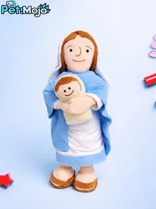 Virgin mary plush pillow, Christian Baptism gift, Thanksgiving Christmas gift, lovely plush gift, Soft and cuddly toy for kids and adults, bedroom decor, home decor, plush doll toy for christmas party holiday home garden decor, cuddly plush comfort toys