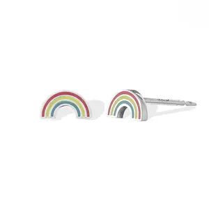 Rainbow Color Stud Earrings