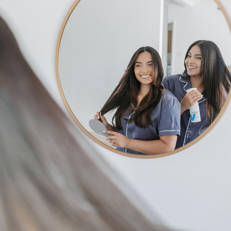 Vegan Keratin Heat Protectant Hair Spray with UV Filters + Plant Proteins