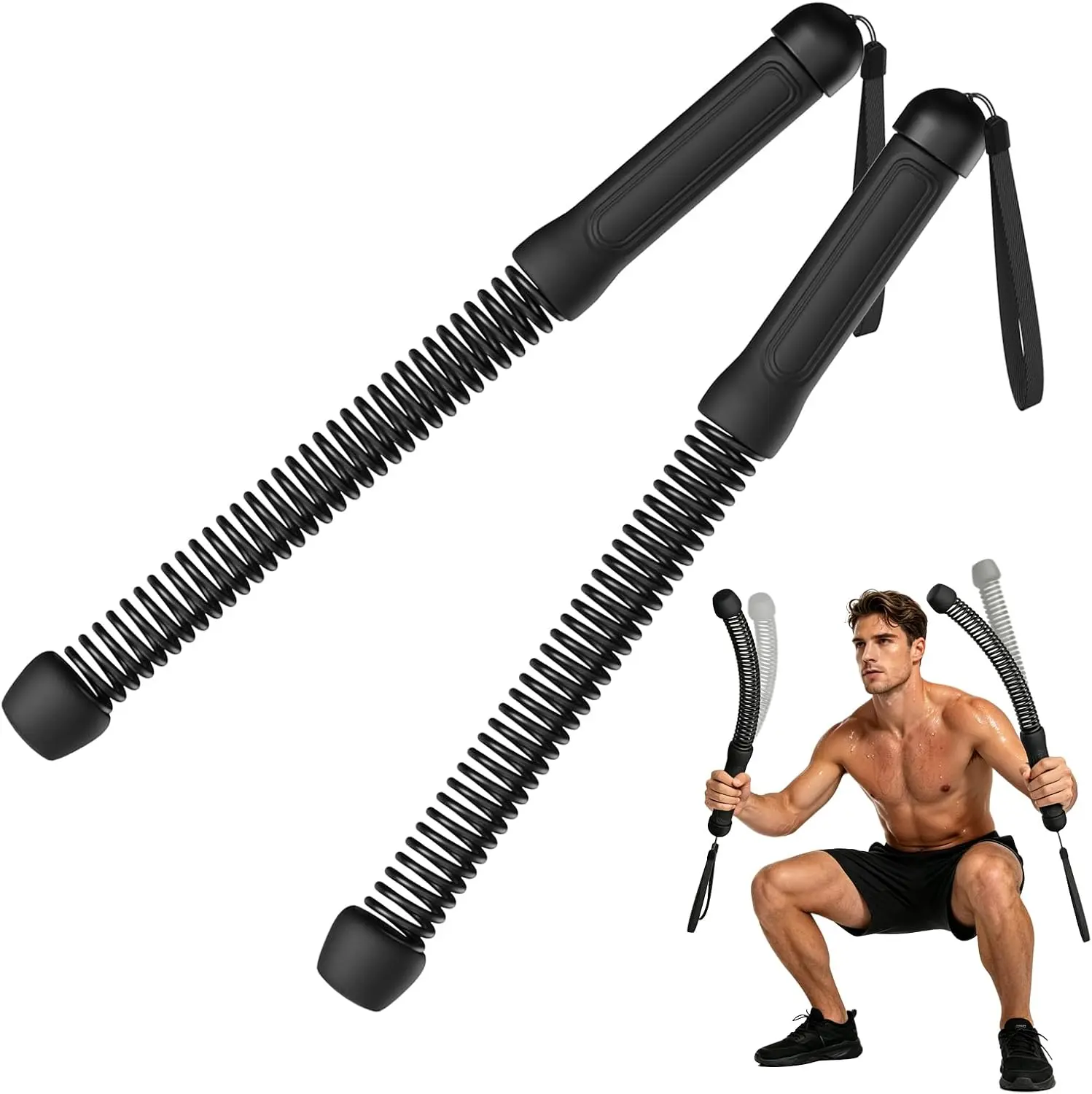2026 New Cordless Battle Ropes for Home Gym, Cordless Training Rope Fitness Equipment for Men & Women, No-Jump Full-Body Exercise, Weighted Workout Ropes for HIIT, Ideal for Fitness Enthusiasts Workout Equipment Training Equipment & Festival Gift